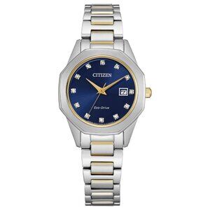 Citizen Women's Corso Date Indicator Eco-Drive Silver Watch 28MM EW2584-53L